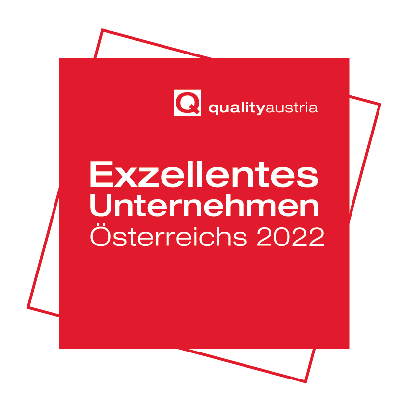 Logo "Exzellentes Unternehmen Österreichs 2022" von quality Austria mit Link zu www.qualityaustria.com/unternehmen/staatspreis-unternehmensqualitaet/